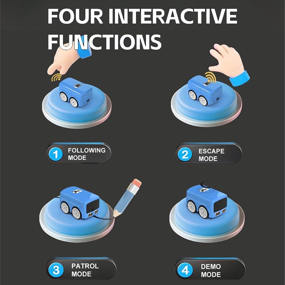 Lumi™ RC Mini Cars – Gesture Control Follow-Me Cartoon Cars